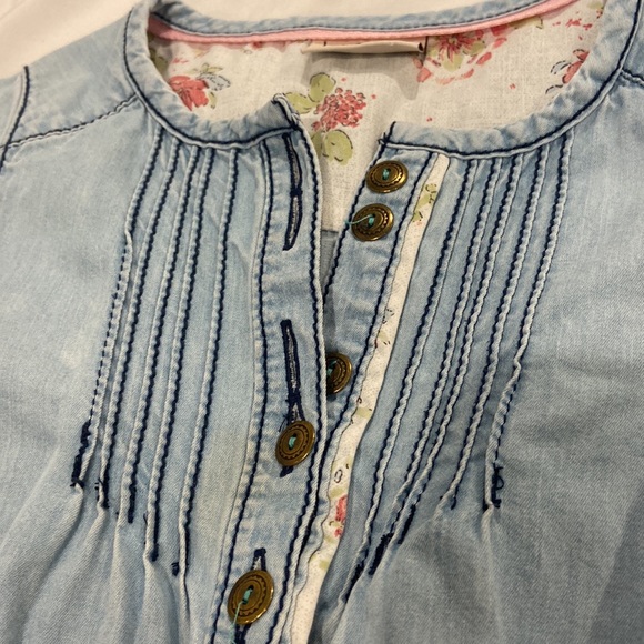 Toddler denim, chambray dress - Picture 2 of 4